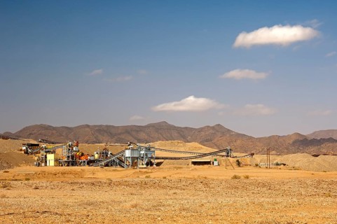 Plants of a diamond mine in the Richtersveld
