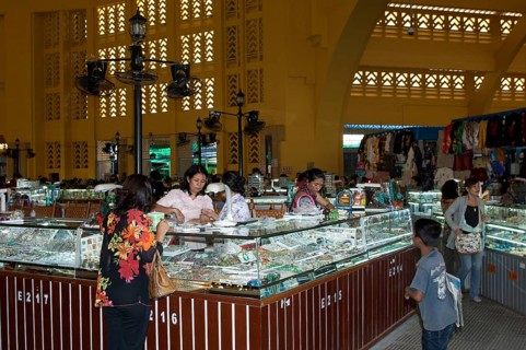Jewellery stall in the central market