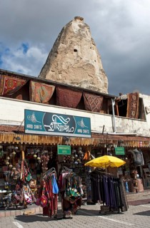 Souvenir shops on the market square
