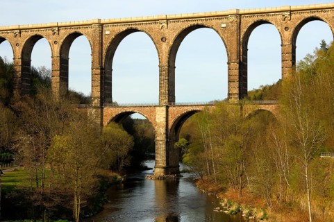 Goehrener Viaduct over the Mulde River