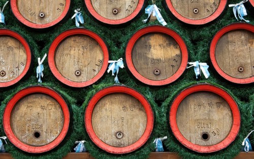 Beer barrels of Ettal Abbey