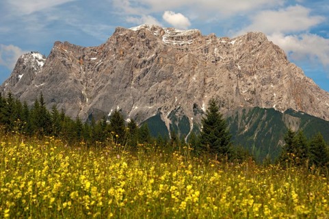 Wetterstein Moutains with Zugspitze Mountain