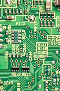 Green circuit board or PCB with micro components