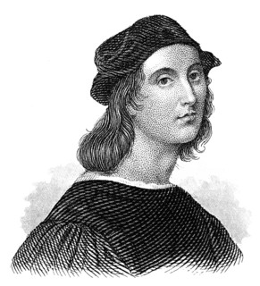 Portrait by the Italian painter and architect Raphael