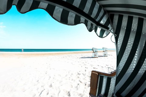 Beach chairs on Usedom beach