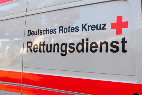 Lettering 'Deutsches Rotes Kreuz