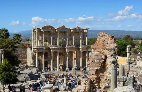 Library of Celsus and the Baths of Scholastica