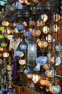 Many oriental lamps