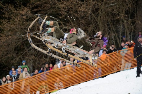 Gaissach horn sledging race
