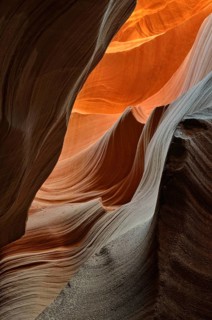 Rock formation in Lower Antelope Canyon