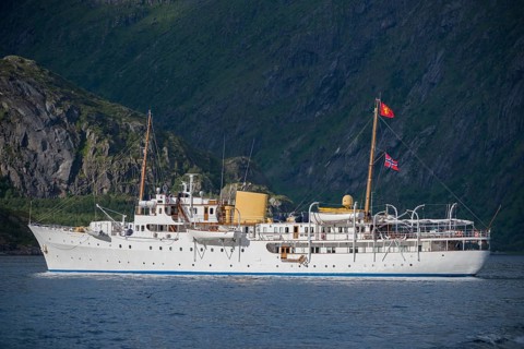 Royal yacht 'Norge' in Vestfjord