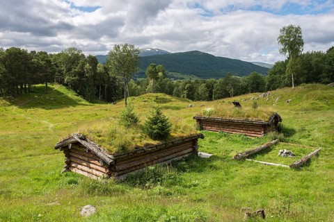 Viking grave hills