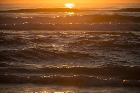 Sunset over the North Sea