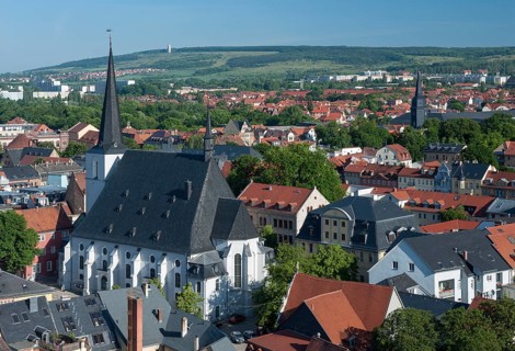 Historic centre of Weimar with Herderkirche Church