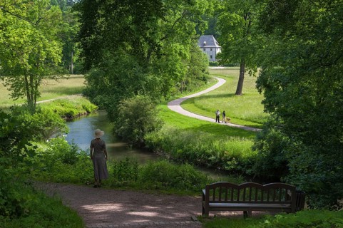 Ilm River with hiking paths