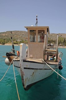 Fishing boat in the harbour