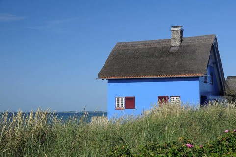 Blue beach house