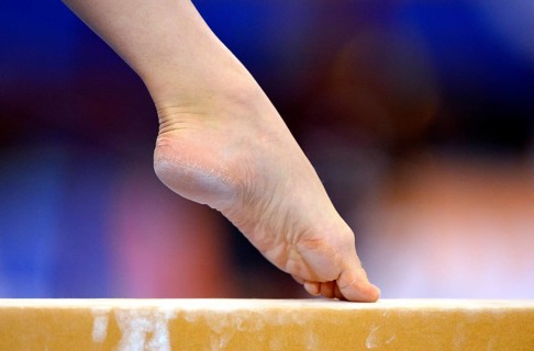 Detail view of a foot