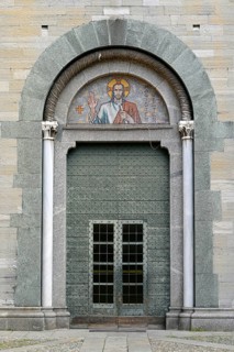 Cast iron entrance portal