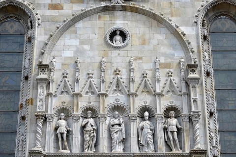 Statues above the entrance portal