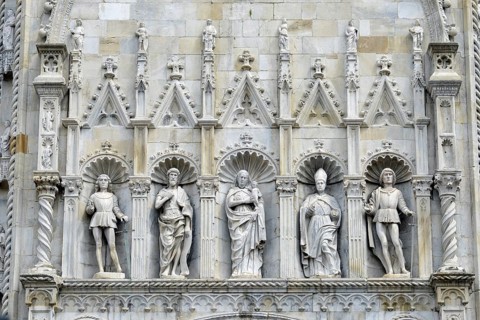 Statues above the entrance portal