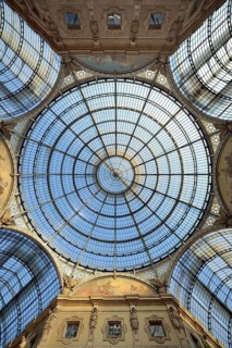 Glass dome over the octagon