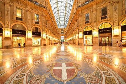 Luxury shopping arcade