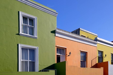 Colorful houses in the Malay-Muslim neighborhood