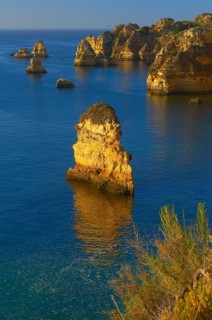 Cliffs at the Praia da Dona Ana beach