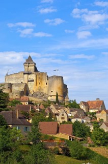 Townscape with Castelnaud Castle
