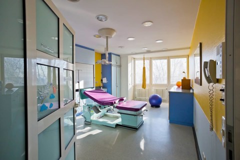 Delivery room in a maternity ward