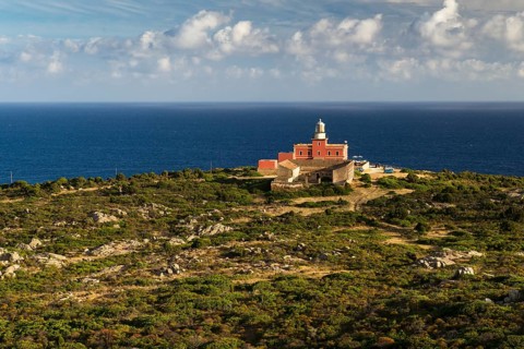 Lighthouse at Cape Spartivento on the Costa del Sud
