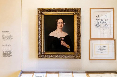 Portrait of the opera singer Giuseppina Strepponi