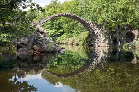Rakotz bridge or Teufelsbrucke bridge