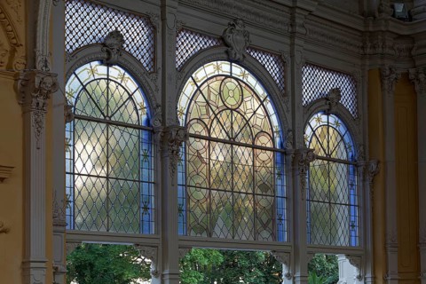 Historical glass window