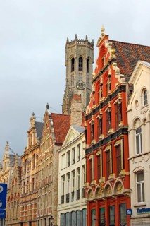 Guild houses with Dutch gables