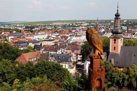 Kauzenburg castle on Kauzenberg hill