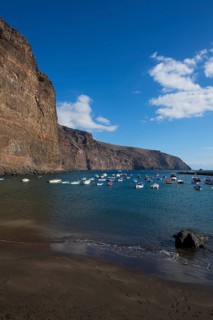 Fishing boats in the harbour of Vueltas