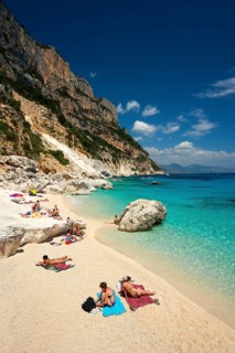 Tourists on the beach