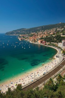 Town with beach on the Cote d'Azur