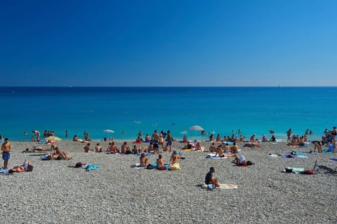 Beach at the Promenade des Anglais