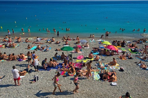 Beach at the Promenade des Anglais