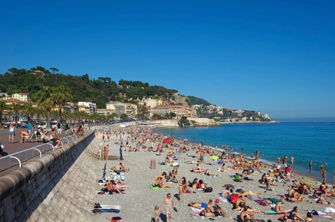 Beach at the Promenade des Anglais