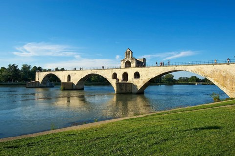 Pont Saint-Benezet bridge over the Rhone