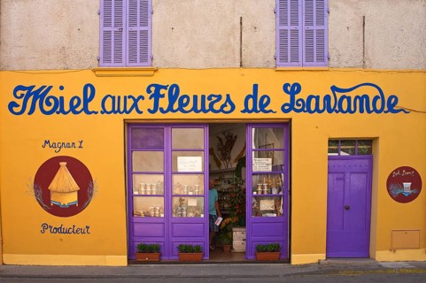 Store selling honey and lavender products
