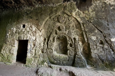 Altar in a cave