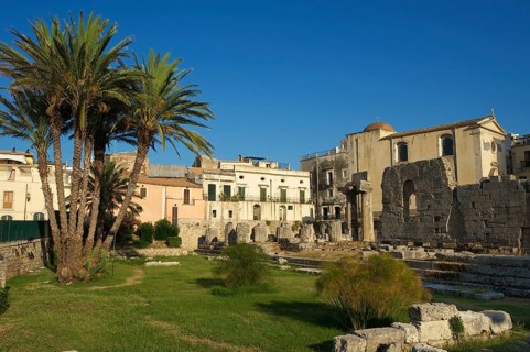 Temple of Apollo in the historic town centre
