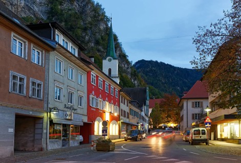 Marktstrasse with the Parish Church