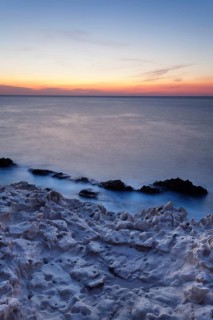 Travertine terraces