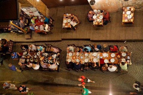 Street restaurants on Ibni Kemal Caddesi
